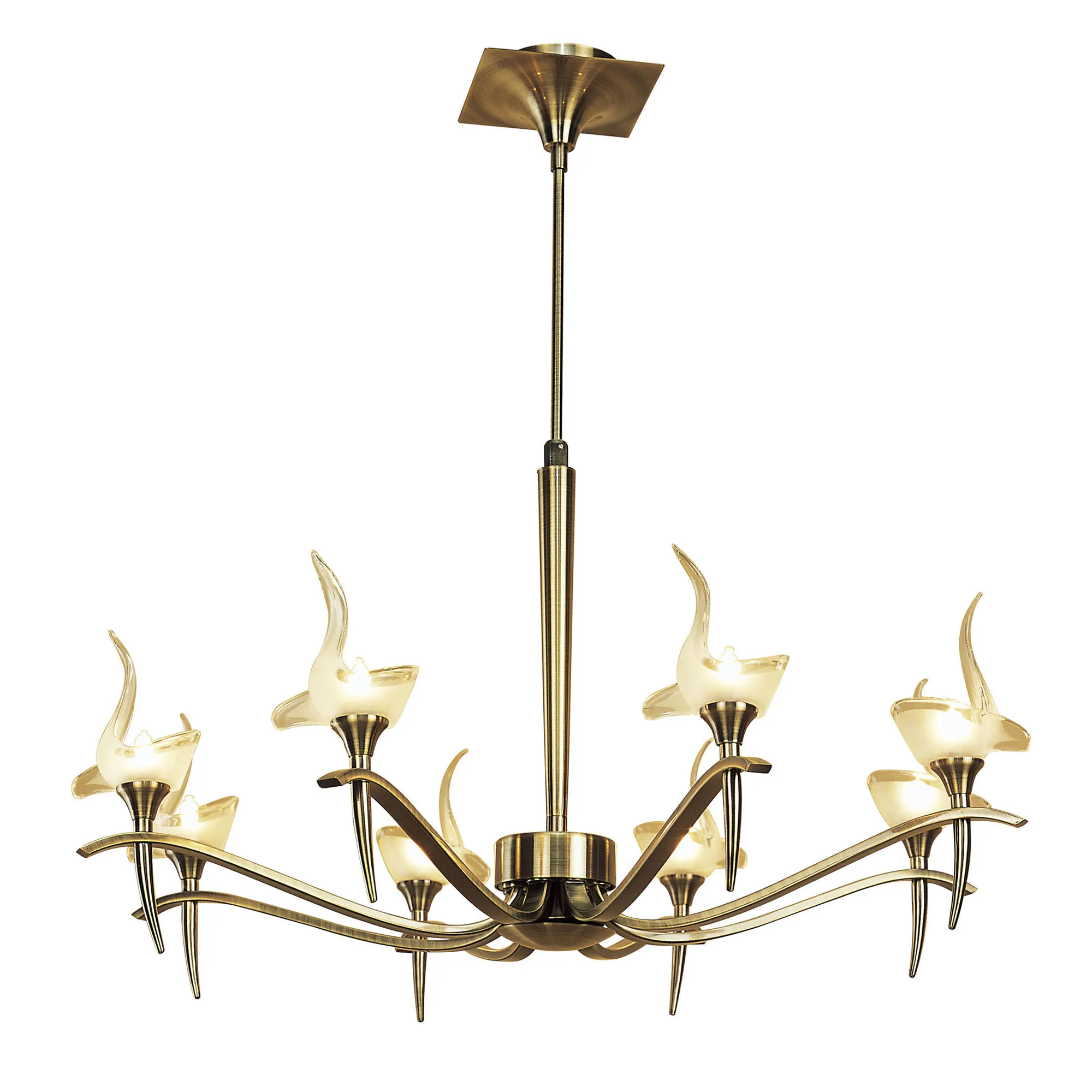 Viena Antique Brass Ceiling Lights Mantra Multi Arm Fittings Viena Antique Brass Ceiling Lights Mantra Multi Arm Fittings